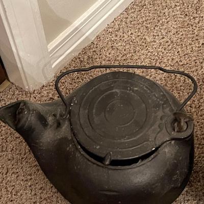 Antique Cast Iron Kettle