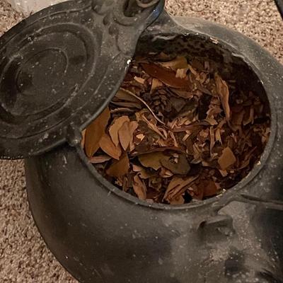 Antique Cast Iron Kettle