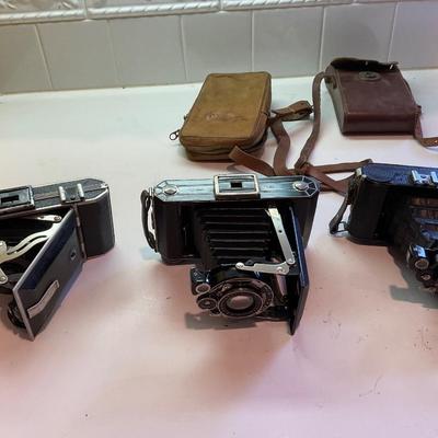 Old German and Kodak Cameras.