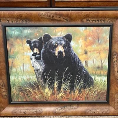 Mother and Cub Framed Picture
