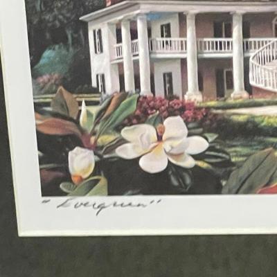 Set of Two Signed Brad Thompson Lithographs "Mansions"