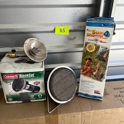 Camping portable Heaters & Sun Shower
