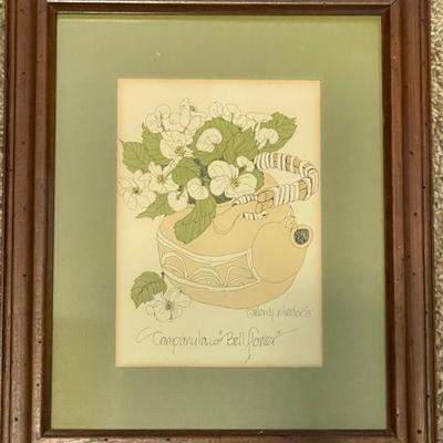 Two Signed Floral Lithographs by Wendy Wheeler