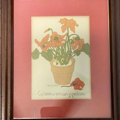 Two Signed Floral Lithographs by Wendy Wheeler