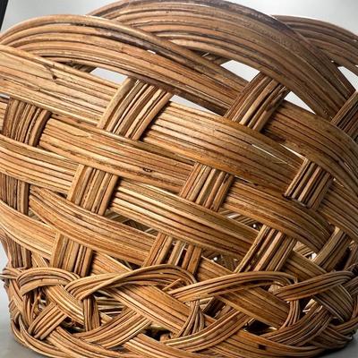 Vintage Handmade in Philippines Weaved Fruit Basket