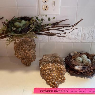 Bird nest and shelves