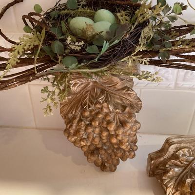Bird nest and shelves