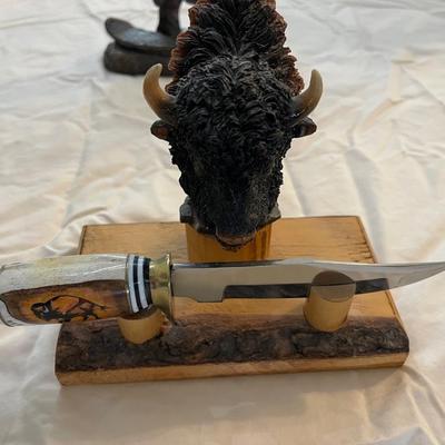 Collectible Handcrafted Buffalo Set
