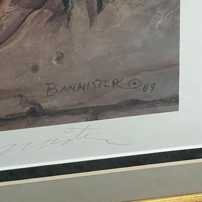 Certified Signed Patty Banister "The Fountain" Professionally Framed