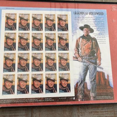 John Wayne Legends of Hollywood 20 - 37cent Stamp Sheet - Mint Condition - Unused
