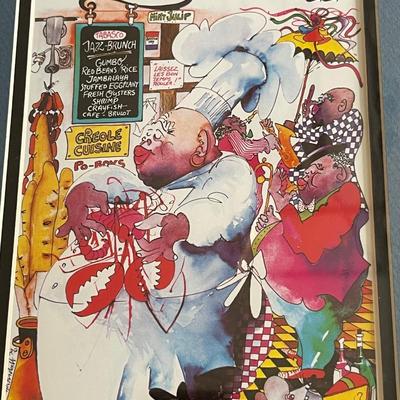 Signed "Cooking with Jazz" Print with Matte