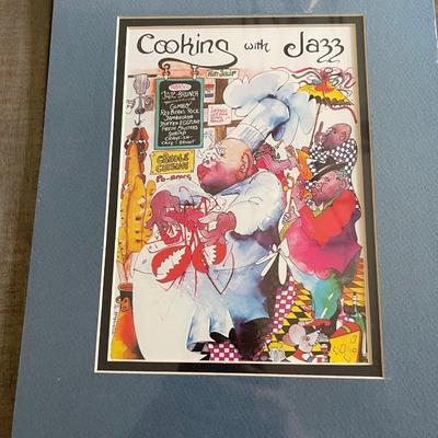 Signed "Cooking with Jazz" Print with Matte
