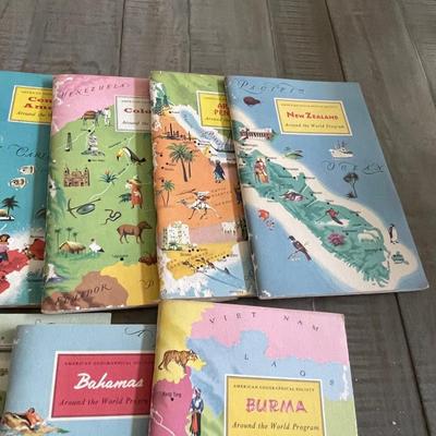 Set of 9 - 1959 American Geographical Society Around the World Programs