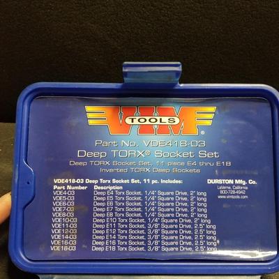 VIM Tools Deep Torx Socket Set