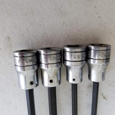 Snap-On Long Allen Socket Drivers