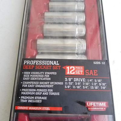 Professional Deep Socket Set SAE