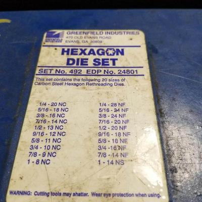 Greenfield Industries Die Set