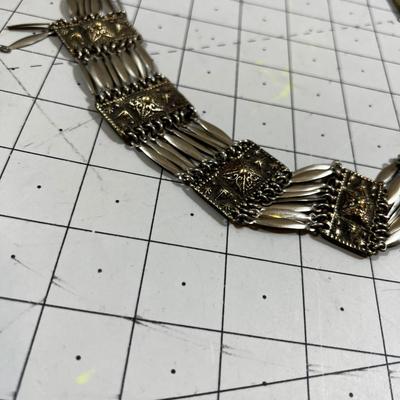 Belt, Marked Silver Mexico 