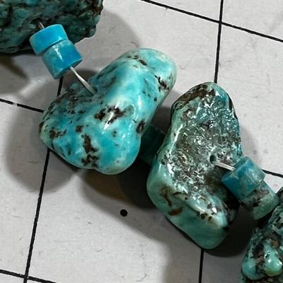 String of Turquois Beads on Thread 