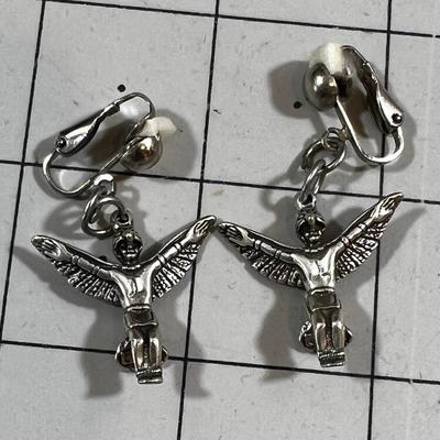 Pair of Thunderbird Kachina Clip on Earrings