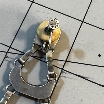 Marked Sterling's, Earrings with Screw back. 