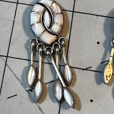 BEAUTIFUL! Sterling Silver Clip on Earrings 