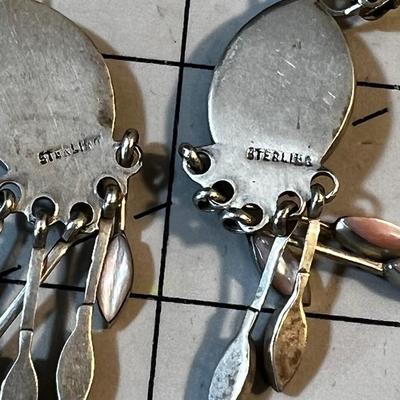 BEAUTIFUL! Sterling Silver Clip on Earrings 