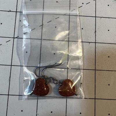 Brown Goldstone, Turquoise and Black Turtle