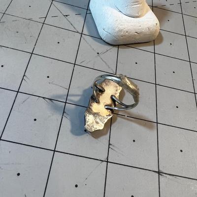 Pinky White Mother of Pearl or Along those Lines, Ring