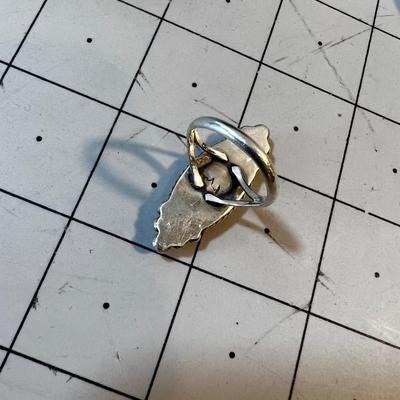 White with Mother of Pearl and silver inlay, Interesting and Very Neat! 