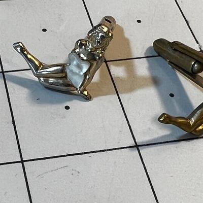 Awesome! Collection of 5 Pair of Cufflinks including the Retro Swimsuit Girls