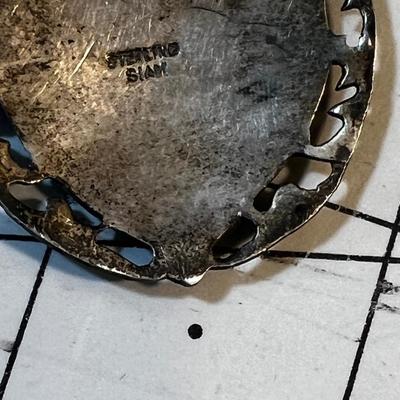 Sterling Silver Siam Pendant 