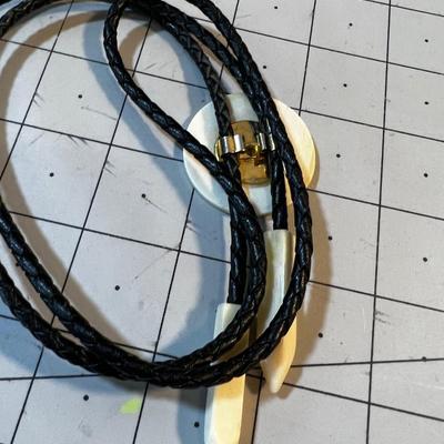 Bolero Tie of Scrimshaw Lighthouse & Sailing Shipping