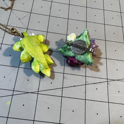 China Porcelain Pin and Pendant 