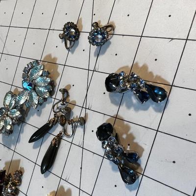 Group of Clip on and Screw Back Earrings. 
