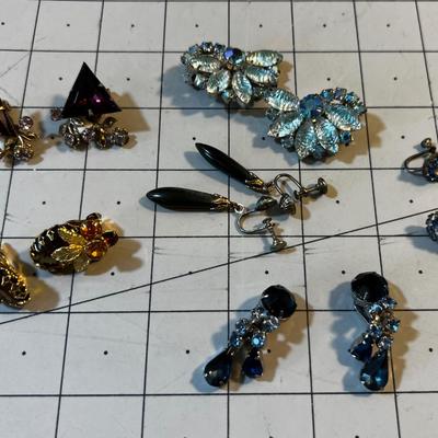 Group of Clip on and Screw Back Earrings. 