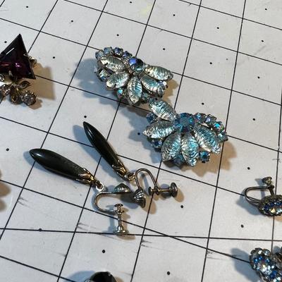 Group of Clip on and Screw Back Earrings. 
