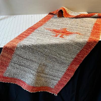 Thunder Bird Rug with Red Border