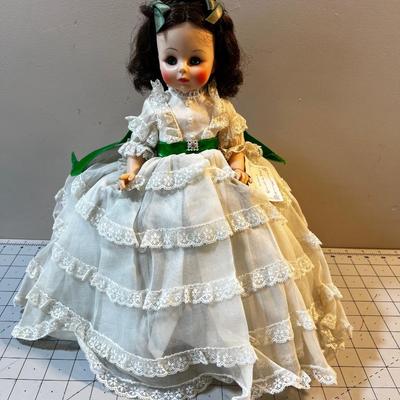 Vintage Madame Alexander 1940's Scarlett Doll 14" 