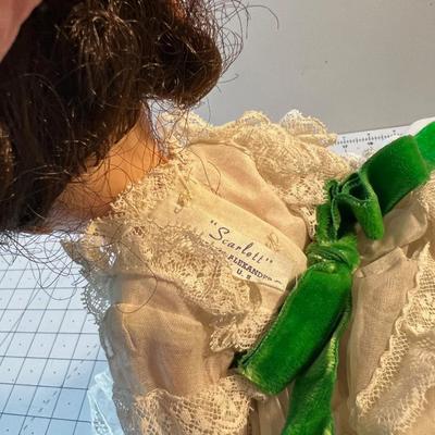 Vintage Madame Alexander 1940's Scarlett Doll 14" 