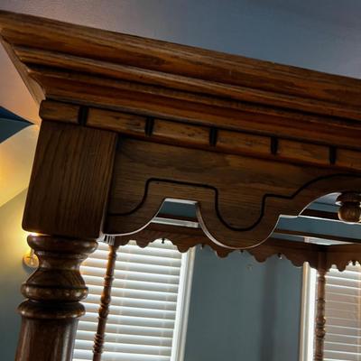 Oak 4 Poster Canopy Bed Double Full Size Link-Taylor