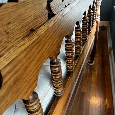 Oak 4 Poster Canopy Bed Double Full Size Link-Taylor