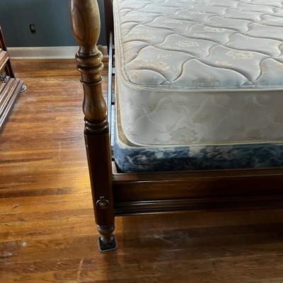 Oak 4 Poster Canopy Bed Double Full Size Link-Taylor