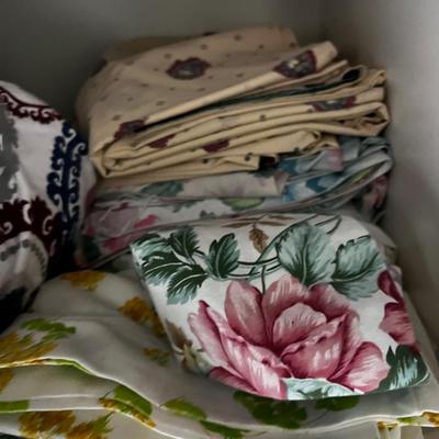 Closet full of full size used Sheets