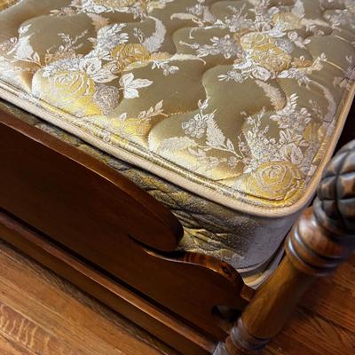 Mahogany Pine Cone Bed with Mattress FULL Size