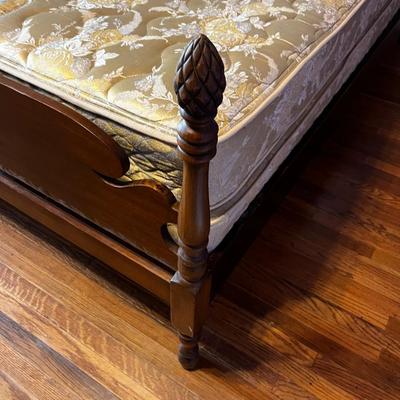 Mahogany Pine Cone Bed with Mattress FULL Size
