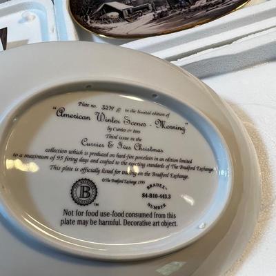 2 Currier & Ives Plates New 