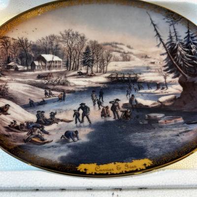 2 Currier & Ives Plates New 