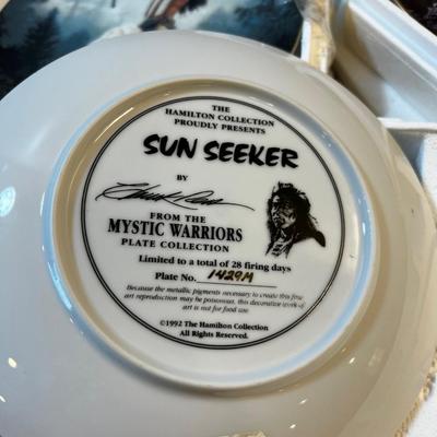 Native American Warrior Plates (3) 