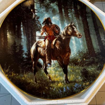 Native American Warrior Plates (3) 